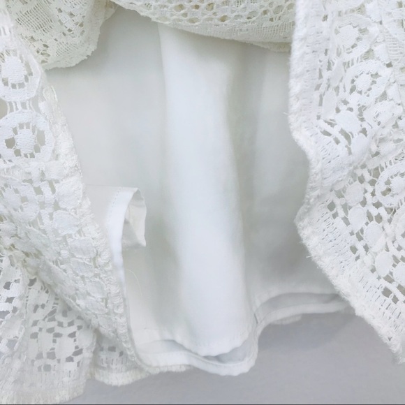 Parker Jewel Neck Eyelet Lace Bohemian Crochet Cocktail Bridal Dress - Picture 10 of 13